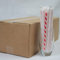Bright Red Striped Paper Straws (6mm x 200mm) - Individually Wrapped for Protection - Pack Size 1200 - FSC Certified/Food Safe/PFAS Free/Biodegradable/Suitable for All Occasions