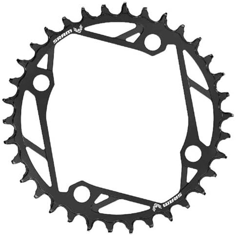 SRAM, Eagle T-Type E-MTB, Chainring, Teeth: 34, Speed: 12, BCD: 104, Bolts: 4, Steel, Black