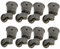 Boxonly 8PCS Lenkrollen Poliert Antik Cup Typ Rollen Massives Messing Hohe Tragfähigkeit Universal Möbel Rollen Für Möbel Anzüge Betten Sessel, Braun