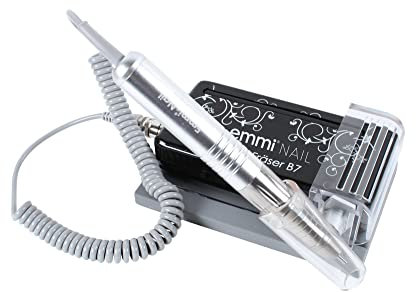 Emmi Nail Fräser B7 mit Akku – Profi Elektrische Nagelfeile 30.000 U/Min für Gelnägel & Shellac – Kabellos, Studioqualität, inkl. Gürtelhalterung, Rechts-/Linkslauf, leise & vibrationsarm
