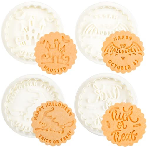 Orapink Plungers Fondant Cutters - Halloween Cookie Cutters, Cake Decorations Mould Set