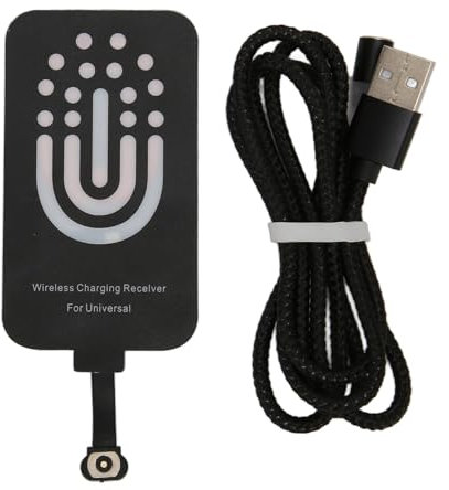 Magic Tag Wireless Charger Receiver forJ7,J3,J6,S5, and More - Supports Wireless and Magnetic Suction Charging, Thin Design, Safe and Fast Charging