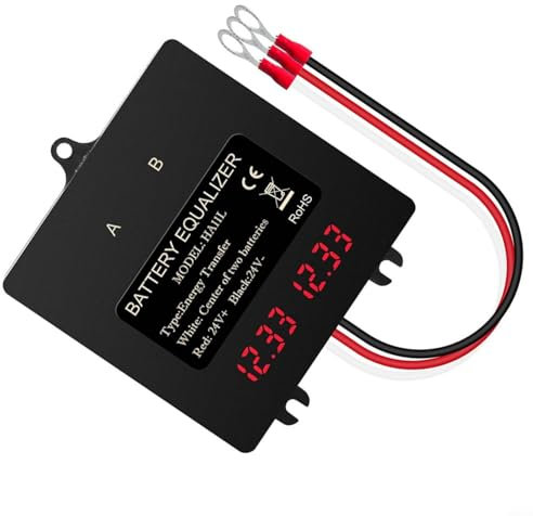 Intelligenter Batterie Balancer für Blei Säure Lithium Batterien 24V Digital 2X12V Batterie Equalizer