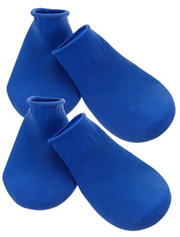 Supvox 4 Stück Hundeschuhe Hunde Schuhe Dog Shoes Gummistiefel für Gummi-Regenschuhe für Stiefeletten Krallen Stiefel Haustierschuhe Winter Pfote Schneeschuhe Schutz