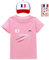 Blbcyny T-Shirts Enfant Garçon et Fille Manches Courtes Été France Jeux d'été Contient Chapeau Autocollant