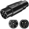 Convitex Type 2 to Type 1 EV Charging Adapter, 32A IEC62196 to SAE J1772 Car Charger Cable Adapter, Type 2 Cable Converter for Conversion,Electric Vehicle Charger Converter