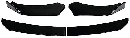 TRASH BIN FrontstoßStange Splitter Diffusor Auto Vorderen Stoßfänger Lip Seite Spoiler Splitter Kinn Körper Kit Für Audi TT Für Quattro Für RS 2004-2022 Für Audi A3 A4 B8 B9(Glossy Black)