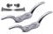 2pcs Flag rope cleat hooks 66mm marine grade stainless steel 316 A4 non rust flagpole blind cord (66mm)
