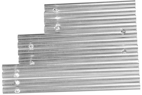 Yardwe 12pezzi Tubi Campane Vento in Alluminio Resistenti Per Diy Tubo Alluminio Per Scacciaspiriti Esterno e Scacciapensieri Appendere