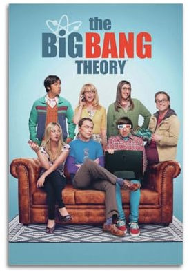 TFSHTREDK Filmposter The Big Bang Theory, dekoratives Gemälde, Leinwand, Wandposter und Kunstdruck, moderne Familienschlafzimmer-Dekoration, Poster, 20 x 30 cm