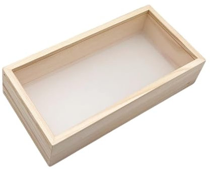 perfk Marco de Caja de Sombra de Madera Escaparate Profundo Decoración de Hogar Marco de Marco para Flores Artesanías, Artesanes de Arte, 30cmx14cmx9cm