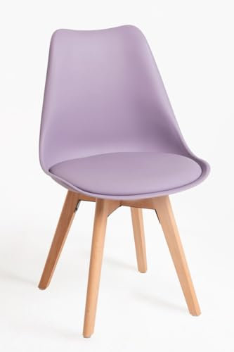Regalos Miguel - Packs Sillas Comedor - Pack 4 Sillas Synk Basic - Lavanda