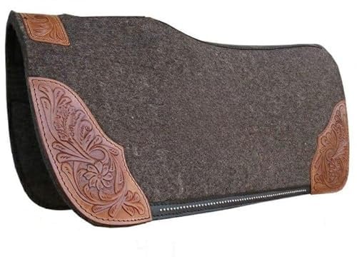 EQUIEMPRESS Westernpferd-Filzpad/Konturpad aus hochwertigem Wollfilz in den Größen 32 x 32 Zoll und 30 x 30 Zoll AZ-28 (32X32)