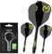 WINMAU Darts Fusion Integrated Flight & Shaft System - No.6 Shape & Design - Mvg Design Farbe, Medium Länge