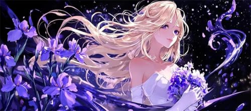 Peinture Numero Adulte Princesse Grand Format 150 X 75 cm, DIY Reine Peinture Numero Enfant avec Pinceaux, Pigment Acrylique, Peinture par Numero Adulte Kit, Décoration Murale Cadeau (Sans Cadre)-H376