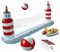 Abibiocy Poolvolleyball -Set umfasst 57, 1 x 118, 1 Zoll aufblasbares Poolvolleyball -Netz und Tablett, Sommerspiele für Kinder und Adultspool -Netze