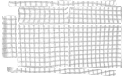 Selbstgemacht Gitterblatt für Beutel und Handtaschen, 2 Satz | Basteln und Nähen, Biegsam mit Glatten Aussparungen, Leicht Zuschneidbar, für Damen Taschen und Handtaschen