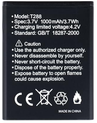 Ersatzakku kompatibel mit Tokvia T288 Seniorenhandy | Austausch Batterie 1000mAh