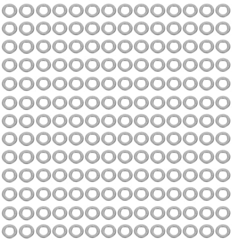 DOITOOL Rondella piatta in acciaio inossidabile da 125 pezzi - Assortimento di guarnizioni piatte rotonde M6 - Rondelle metalliche per bulloni e viti, ferramenta, uso in casa, ufficio e officina