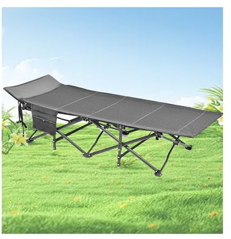 HUFIREHU Faltbett Klappbett Gartenliege Faltbett Sonnenliege Camping Matratze Feldbett Mit Matratze Wandklappbett Relaxliege Wohnzimmer Gartenliege Wetterfest(Gray)