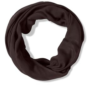 Cecil Loop Schal in Unifarbe aus Viskose macchiato brown A
