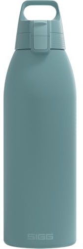 SIGG - Insulated Water Bottle - Shield Therm One Morning Blue - Carbonated Drinks - Leak-Proof - Dishwasher Safe - BPA Free - 90% Recycled Stainless Steel - Grey Blue - 1.5L