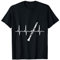 Jazz Musik Herzschlag EKG Klarinette T-Shirt
