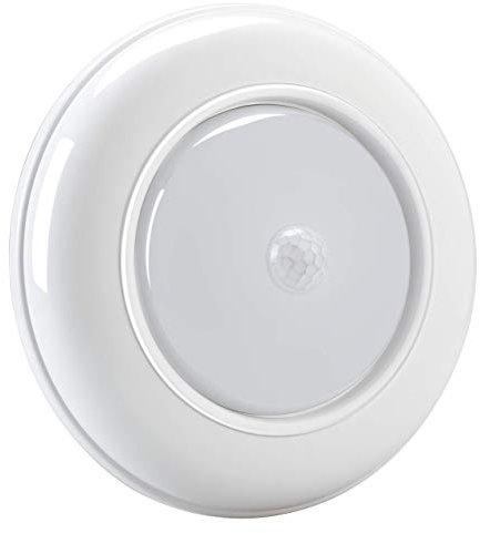 Motion Sensor Ceiling Light Battery Operated Indoor LED Ceiling Lights for Closet Hallway Pantry Laundry Stairs Garage Bathroom Shower Porch Shed Wall 180LM Motion Activated Light (White Light)