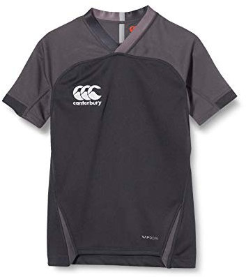 Canterbury Junior, Unisex Vapodri Evader Rugby Jersey Trikot, Black, 152