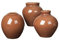 broste Copenhagen 14463242 Ingrid Vase S Set 3tlg. Keramik Caramel Cafe