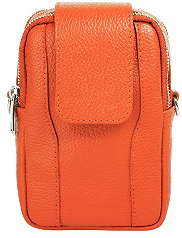 Samantha Look Umhängetasche echt Leder Damen | Made in Italy, Crossbody-Bag mit 2 Hauptfächern, Umhängetasche mit abnehmbarem Schultergurt | 021216