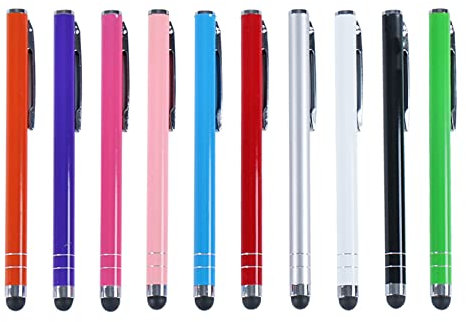 ILamourCar Stylet 10 Pièces Stylets Universels Capacitifs à Écran Tactile pour Smartphone, Tablettes, iPad Mini, iPad Pro, iPad Air, Smartphones, Samsung Galaxy