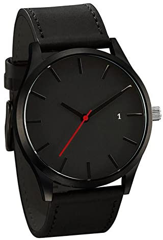 Uhren Herren Armbanduhr Quarz Uhr Herrenuhr Quarzuhr Sportuhr Outdooruhr Watch für Männer 2022 Herren Mode Militär Uhren Luxury Mode Lederband Analog Quarz Runde Handgelenk Business Herrenuhr