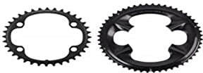 SHIMANO 34 FC-R8100 Road ULTEGRA 2x12V Plato Dientes Negro, Unisex-Adult, Black