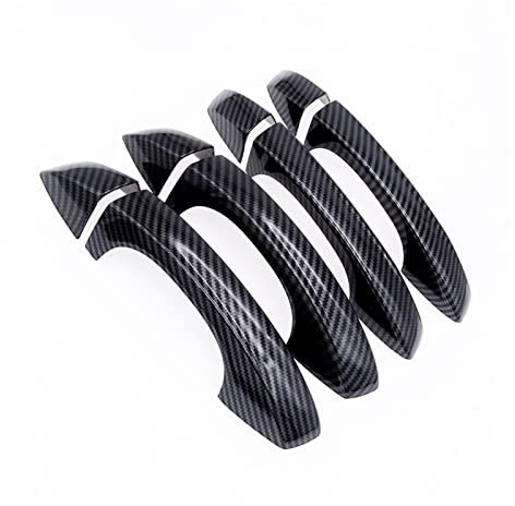 WsLe 1 Set Auto außerhalb Türgriff Dekoration Abdeckung Fit for Skoda Octavia A7 VW. Golf 7 2014-2018 Karosserie Außenansicht Dekor Mütze Aufkleber (Color : Carbon Fiber)