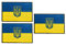 3 Stück Nationalflaggen-Abzeichen,besticktes Armband taktisches Moralemblem Stoffanhänger Klettverschluss, Rückseite für Rucksack Jacken Kappen Uniform Mantel(Ukraine)