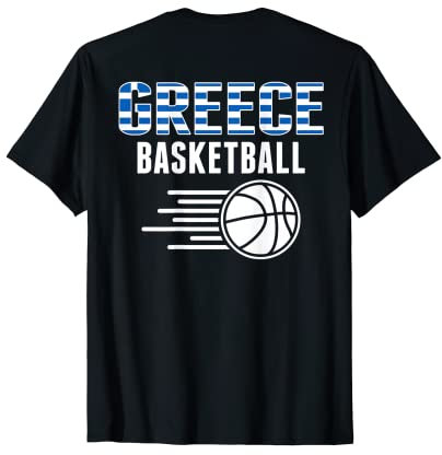 Griechenland Basketball Fans Trikot - Griechische Flagge Sport Liebhaber T-Shirt
