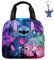 GDFENDU Bolsa de almuerzo de anime con llavero, bonita lonchera portátil con aislamiento, bolsa térmica para adolescentes y estudiantes (B)