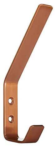 SOTECH Kleiderhaken Loxten 142 x 20 x 45 mm orange, Garderobenhaken modern aus echt Edelstahl Wandhaken mit 3 mm Materialstärke Jackenhaken mit abgerundeten Kanten