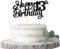 1 Stück Happy 13th Birthday Cake Topper Glitter 13 Geburtstag Tortendeko Prost auf 13 Jahre alt Dreizehn fabelhafte Tortendekorationen 13 Geburtstag Party Kuchen Dekoendeko Schwarz