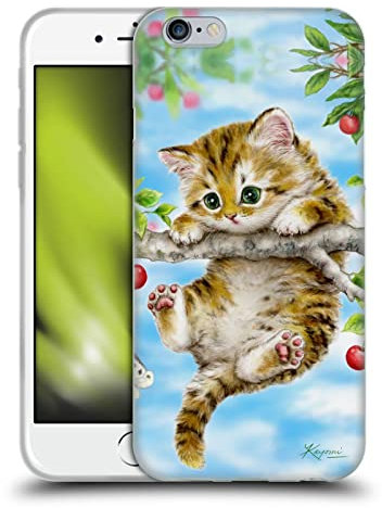 Head Case Designs Offizielle Kayomi Harai Kirschbaum Kätzchen Tiere Und Fantasie Soft Gel Handyhülle Hülle kompatibel mit Apple iPhone 6 / iPhone 6s