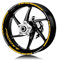 Motorrad Für BMW F900XR F900 Xr F 900xr Reifen Wasserdicht Rad Logo Aufkleber Felge Persönlichkeit Reflektierende Streifen Anzug Schmücken (Color : Reflective Yellow)