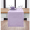 Solino Home Tischläufer aus Baumwollleinen 35.6x121.9 cm,Naturstoff mit Hohlsaum, Tischläufer für Frühling, Ostern, Sommer, Essen, Wohnen, Hochzeit,Lavendel Ice, handgefertigt und maschinenwaschbar