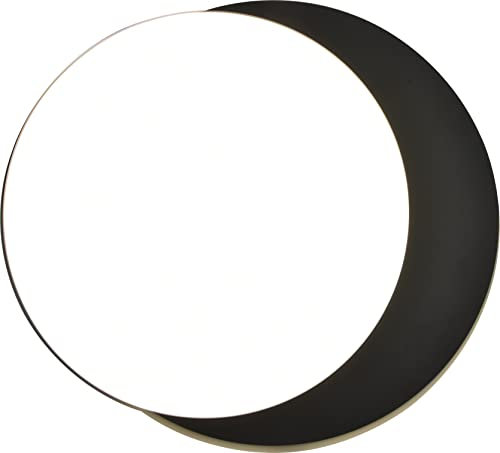 LED Deckenleuchte Goleta,moderne Deckenlampe aus Aluminium in Mattschwarz,Backlighteffekt,320 °schwenkbare Außenleuchte,Einstellbare Weißtöne,1700 Lumen,24,3 Watt,wetterfest