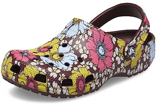 Crocs Classic Retro Floral Clog (208954) - Dark Cherry/Multi - M04