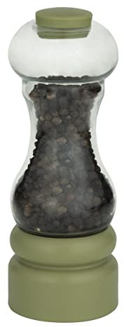Grunwerg Gmill Moulin à sel ou à poivre, plastique, vert olive