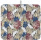 456 Abtropfmatte Vintage Botanische Blaue Rote Tropische Pflanzen Palm Laef Wiederverwendbar Küche Geschirr Abtropfmatte Schnelltrocknend Abtropf Unterlage Für Glas Teller Arbeitsplatte 41X46Cm
