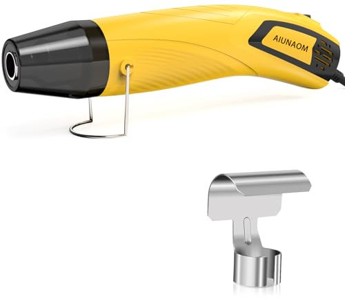 AIUNAOM Mini Pistola Termica 500W Pistola ad Aria Calda Impostazioni 2 temperature 270℃~450℃protezione da sovraccarico datto per riparazioni elettroniche, termorestringenti, asciugatura di acquerelli