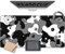 Tapis de souris de jeu pour ordinateur portable, gris, noir, blanc, grand tapis de bureau imperméable et antidérapant, 120 x 60 cm, 3 mm d'épaisseur, tapis de souris en caoutchouc, tapis de souris