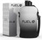 Fuel24 Jug with Insulated Sleeve & Removable Shoulder Strap | 2.2 Litre Water Bottle | Extra Strong Material | Drop Proof, Pop or Straw Cap | 2.2L Large Gym Sports Bottle | BPA FREE (Pop Cap, Mono)
